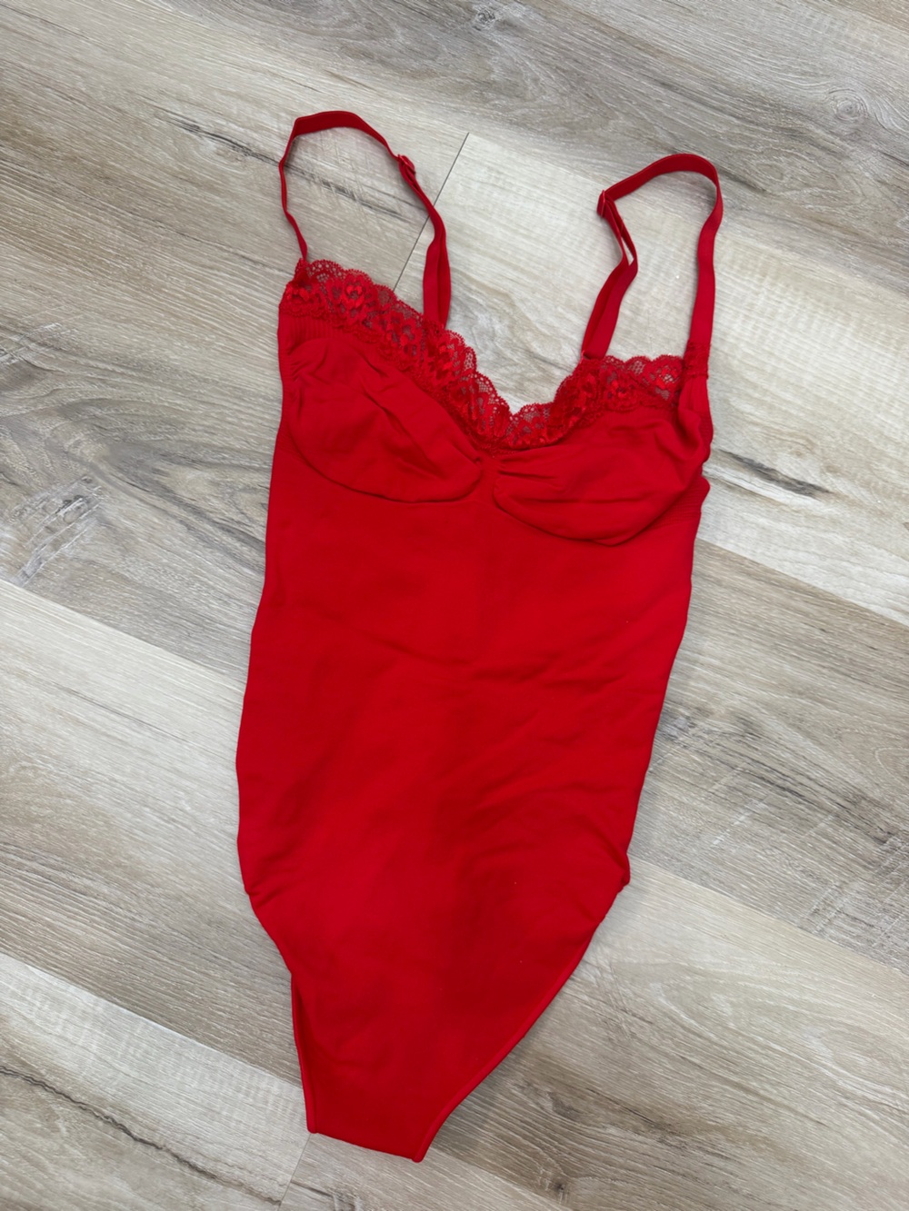 Skims | Seamless Sculpt Lace Thong Bodysuit
